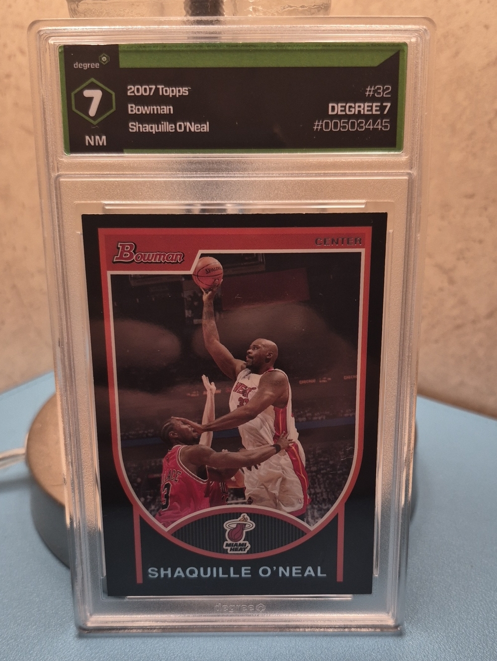 Shaquille O'Neal Miami Heat Basketball Trading Card - Red/Black